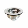 Thrifco Plumbing 3-1/2 Inch Kitchen Sink Strainer Assembly, Chrome Plated Brass 4401415